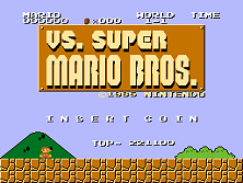 Title Screen:  Vs. Super Mario Bros.